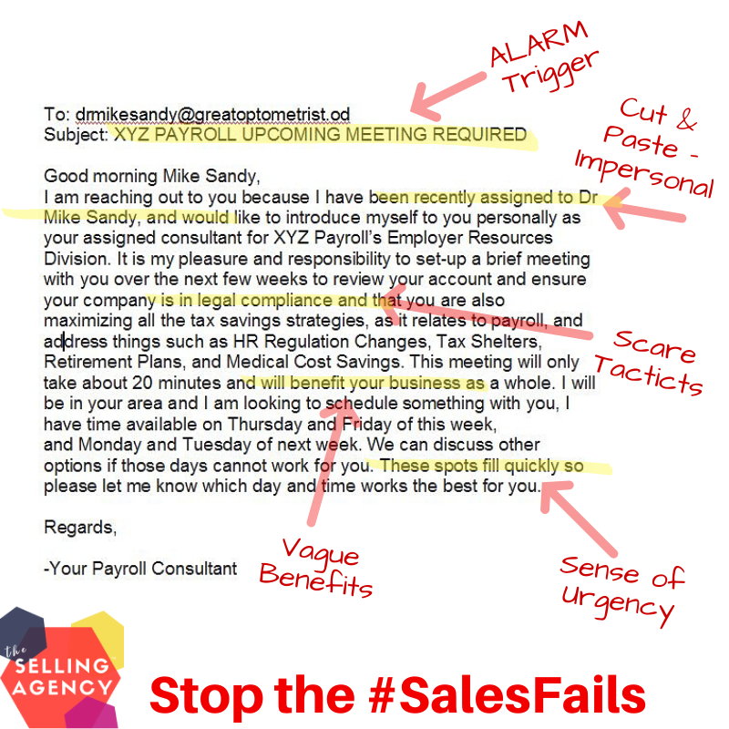 Sales Fails in Emails - Stop the Ugly Sales Tactics
