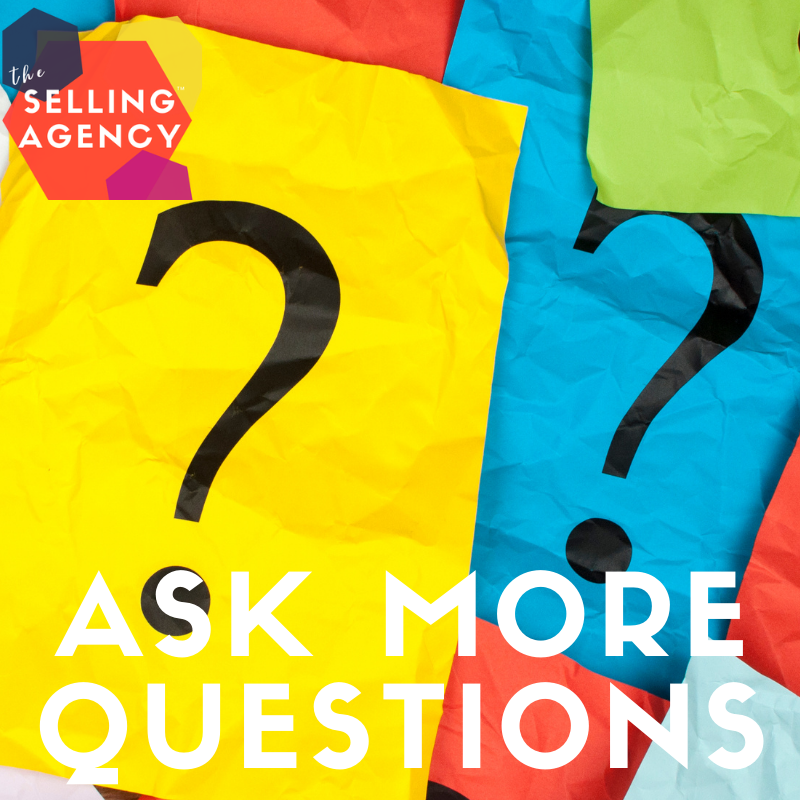 Salespeople are not asking enough questions